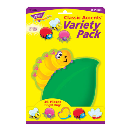 Bright Bugs Classic Accents® Variety Pack, 36 ct
