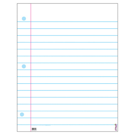Notebook Paper Wipe-Off® Chart, 22" x 28"