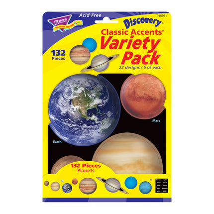Planets Classic Accents® Variety Pack, 132 ct