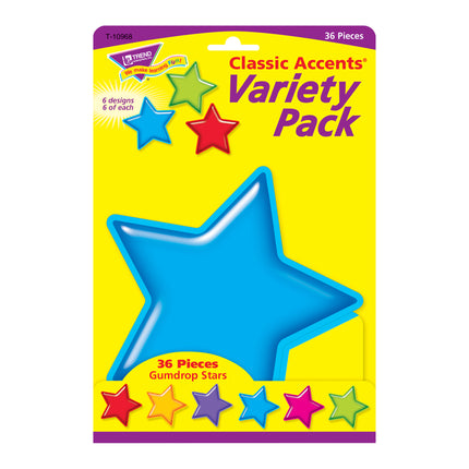 Gumdrop Stars Classic Accents® Variety Pack, 36 ct