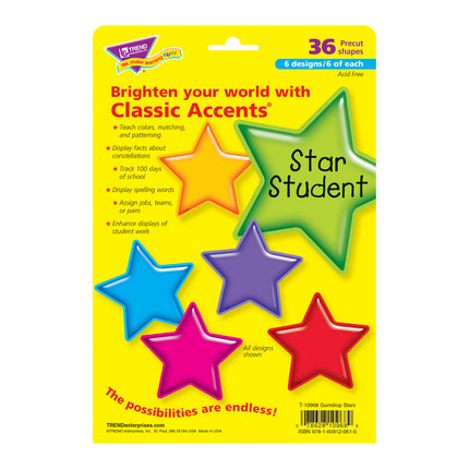 Gumdrop Stars Classic Accents® Variety Pack, 36 ct