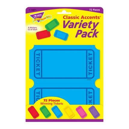 Winning Tickets Classic Accents® Variety Pack, 72 ct