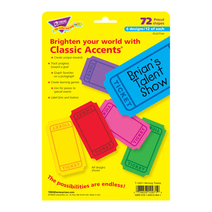 Winning Tickets Classic Accents® Variety Pack, 72 ct