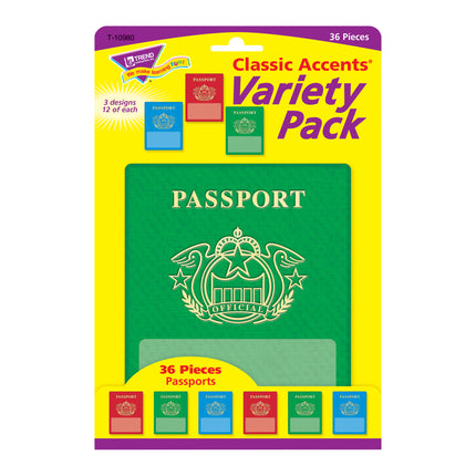 Passports Classic Accents® Variety Pack, 36 ct