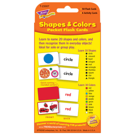 Shapes & Colors Pocket Flash Cards