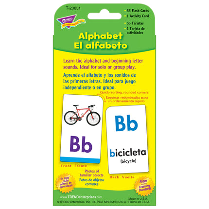 Alphabet/El Alfabeto (EN/SP) Pocket Flash Cards