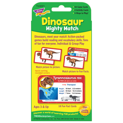 Dinosaur Mighty Match Challenge Cards®