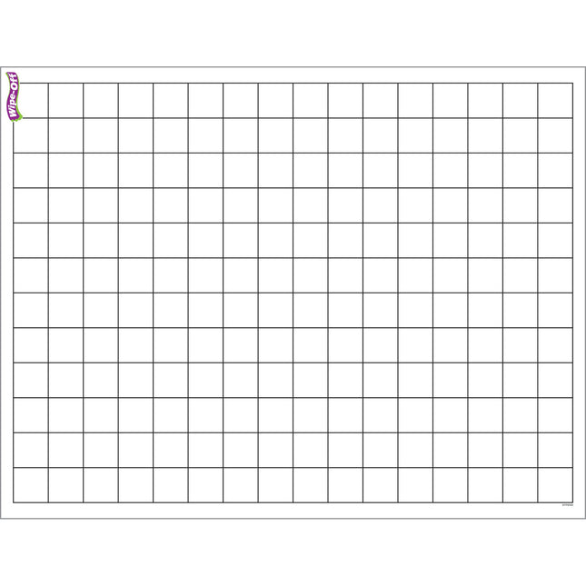 Graphing Grid (Small Squares) Wipe-Off® Chart, 17" x 22"
