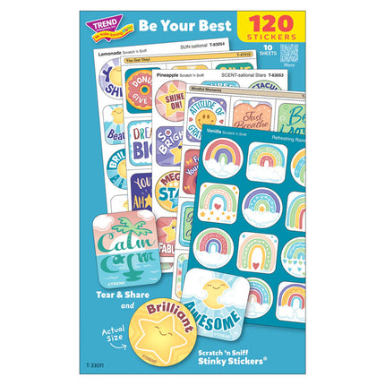 Be Your Best Mixed Stickers Variety Pack 120ct
