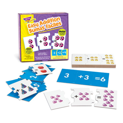 Easy Addition/Sumas faciles Fun-to-Know® Puzzles
