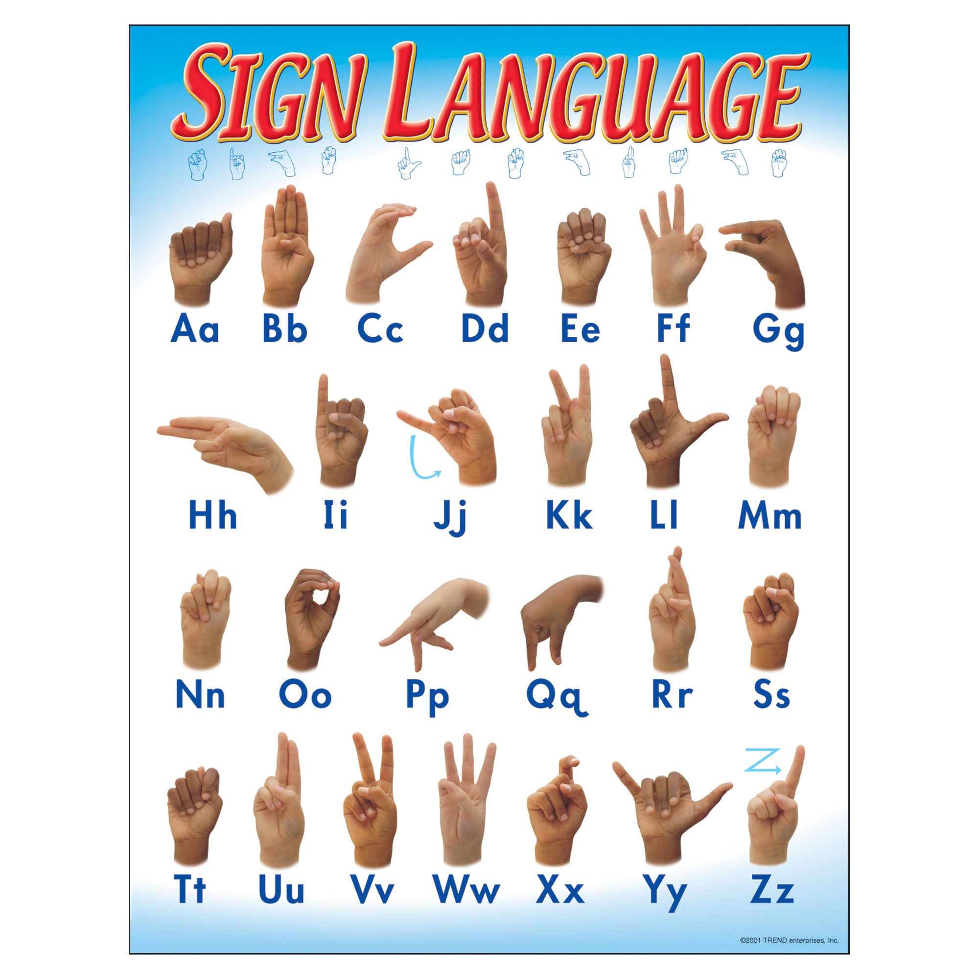 Move Back Sign Language Sign Language Learning Chart, 17