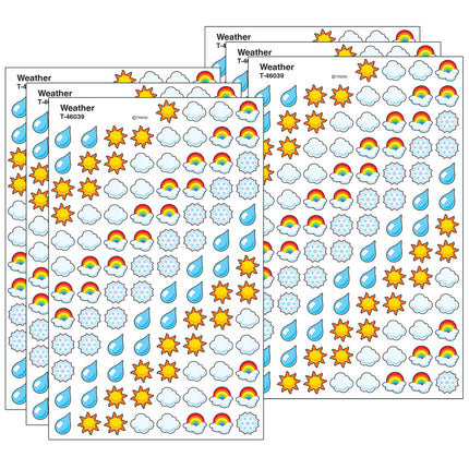 Weather superShapes Stickers, 800 Per Pack, 6 Packs