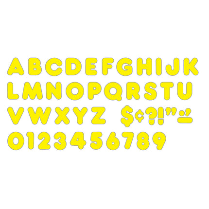 Yellow 4" Casual Uppercase Ready Letters®