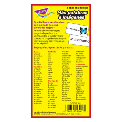 Más palabras e imágenes (SP) Skill Drill Flash Cards