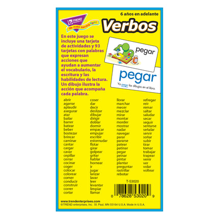 Verbos (Spanish Action Words) Skill Drill Flash Cards