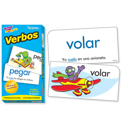 Verbos (Spanish Action Words) Skill Drill Flash Cards