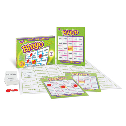 Prefixes & Suffixes Bingo Game