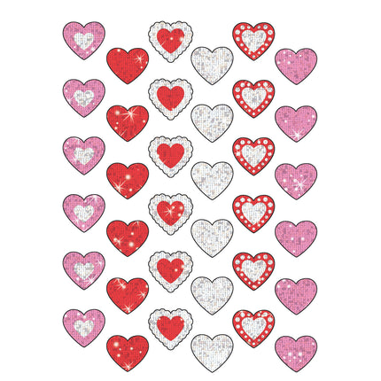 Shimmering Hearts Sparkle Stickers®, 72 ct