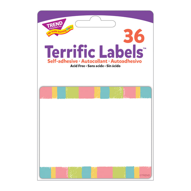 Cheerful Stripes Terrific Labels