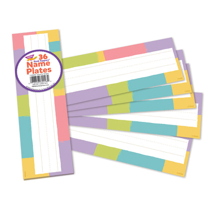 Cheerful Stripes Name Plates Desk Toppers