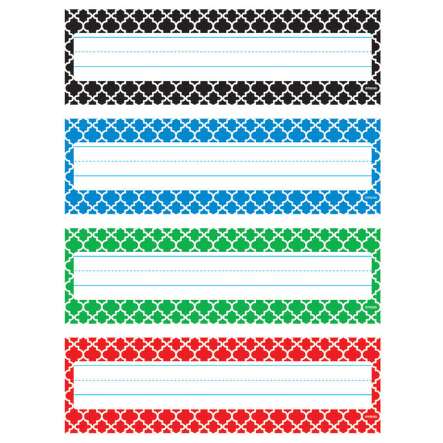 Moroccan Desk Toppers® Name Plates Var. Pk., 32 ct