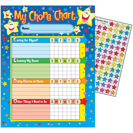 Stars Chore Charts, pad of 25