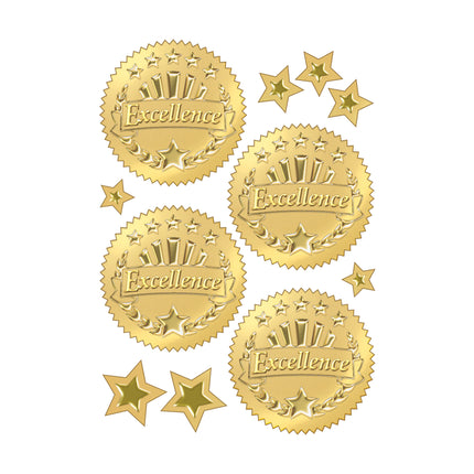 Excellence (Gold) Award Seals Stickers, 32 ct.