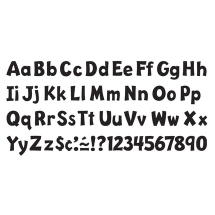 Black 4-Inch Playful Uppercase/Lowercase Combo Pack (EN/SP) Ready Letters®