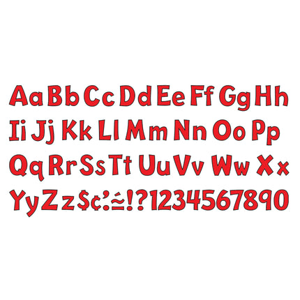 Red 4-Inch Playful Uppercase/Lowercase Combo Pack (EN/SP) Ready Letters®