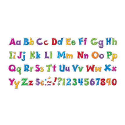 Patchwork Furry Friends® 4-Inch Friendly Uppercase/Lowercase Combo Pack (EN/SP) Ready Letters®
