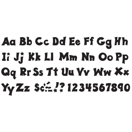 Black 4-Inch Friendly Uppercase/Lowercase Combo Pack (EN/SP) Ready Letters®