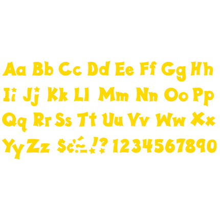 Yellow 4-Inch Friendly Uppercase/Lowercase Combo Pack (EN/SP) Ready Letters®