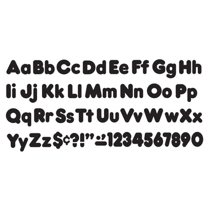 Black 4-Inch Casual Uppercase/Lowercase Combo Pack Ready Letters®