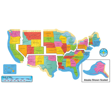 United States Map Bulletin Board Set