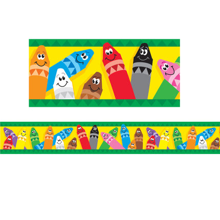 Colorful Crayons Bolder Borders