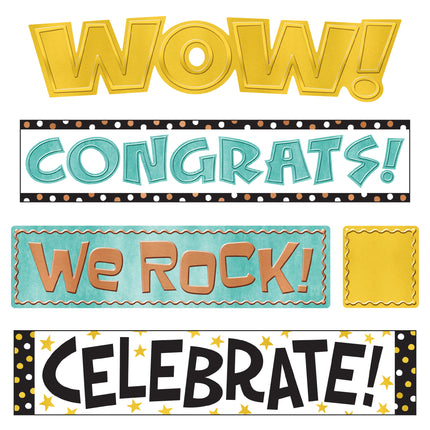 I ♥ Metal WipeOff® Celebration Signs Mini Bulletin Board Set