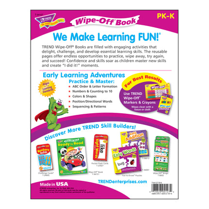 Get Ready for Kindergarten 1 Wipe-Off® Book, 28 Pages