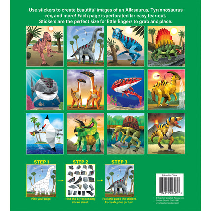 Dinosaurs Modern Mosaics Stick to the Numbers
