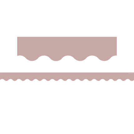 Light Mauve Scalloped Border Trim