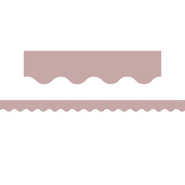 Light Mauve Scalloped Border Trim