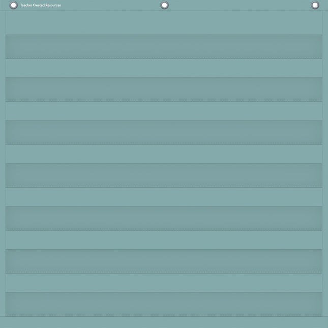 Calming Blue 7 Pocket Chart, 28" x 28"