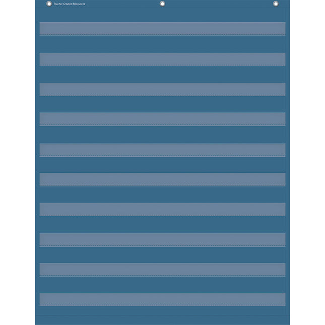 Slate Blue 10 Pocket Chart, 34" x 44"