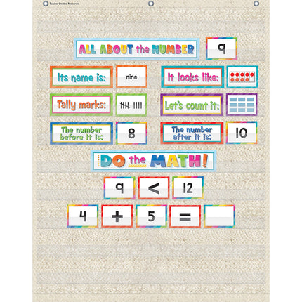 Woven 10 Pocket Chart, 34" x 44"