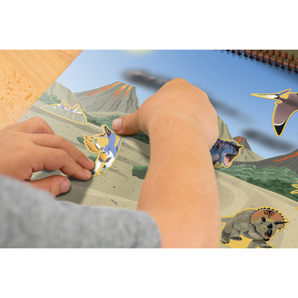 Dinosaurs and Prehistoric Animals Reusable Sticker Pad