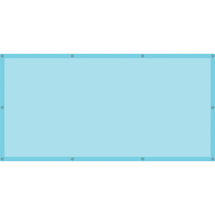 Light Blue Calming Covers Ceiling Light Filters, 2' x 4', Set of 4