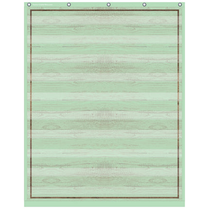 Mint Painted Wood Design 10 Pocket Chart, 34" x 44"