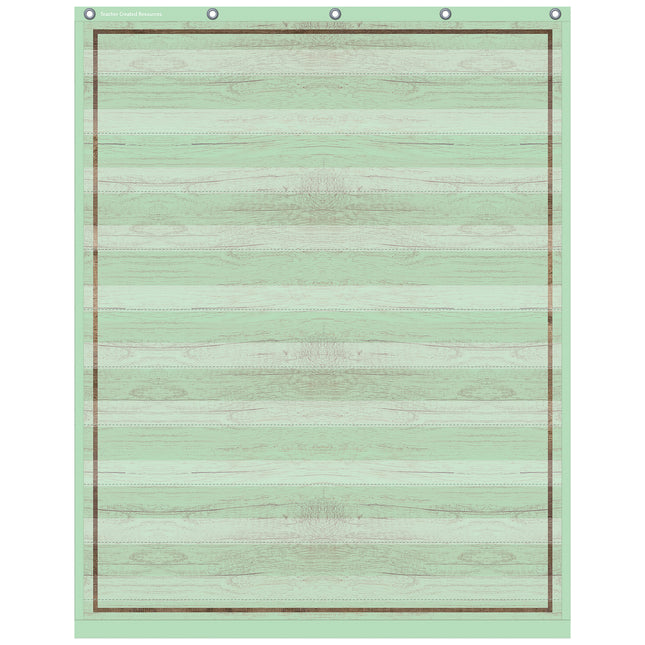 Mint Painted Wood Design 10 Pocket Chart, 34" x 44"