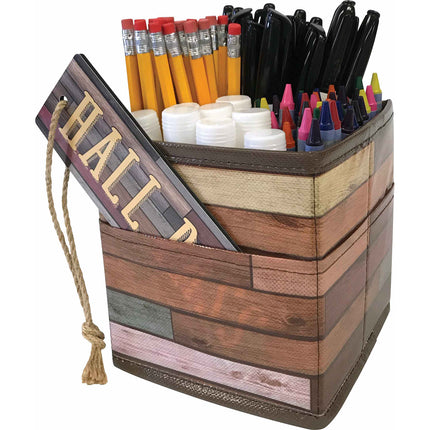 Reclaimed Wood Design Desktop Organizer