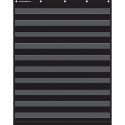 Black 10 Pocket Chart