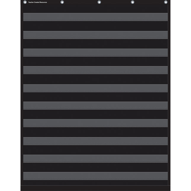 Black 10 Pocket Chart